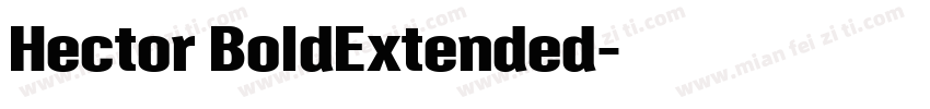 Hector BoldExtended字体转换